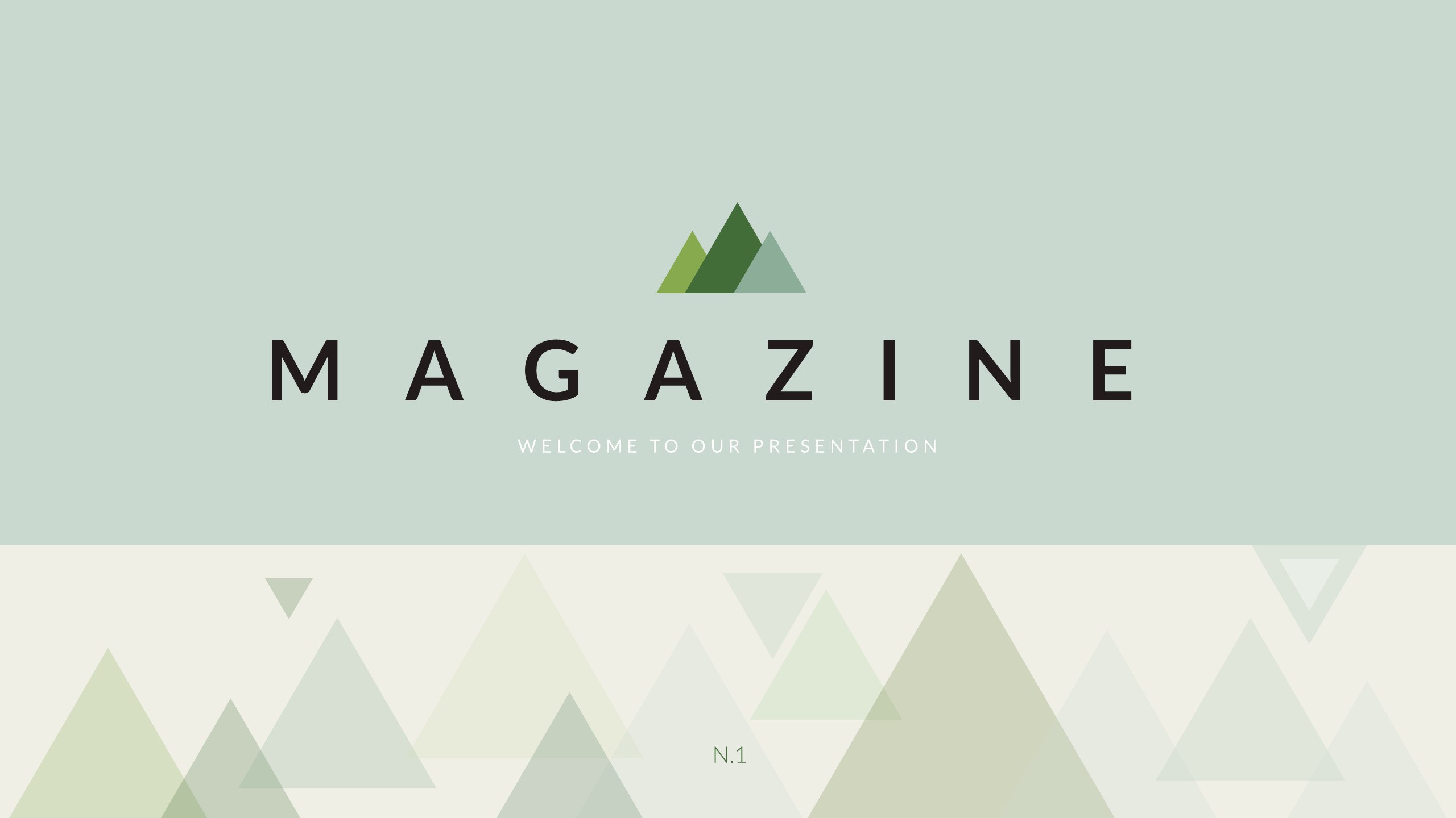 Magazine Creative Simple Google Slides Template by Augtapir